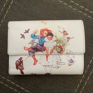 Vintage Norman Rockwell inspired wallet